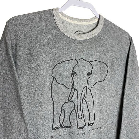 J Crew Sweatshirt XXS David Sheldrick Elephant Wildlife Trust Garments for Good - Picture 4 of 12